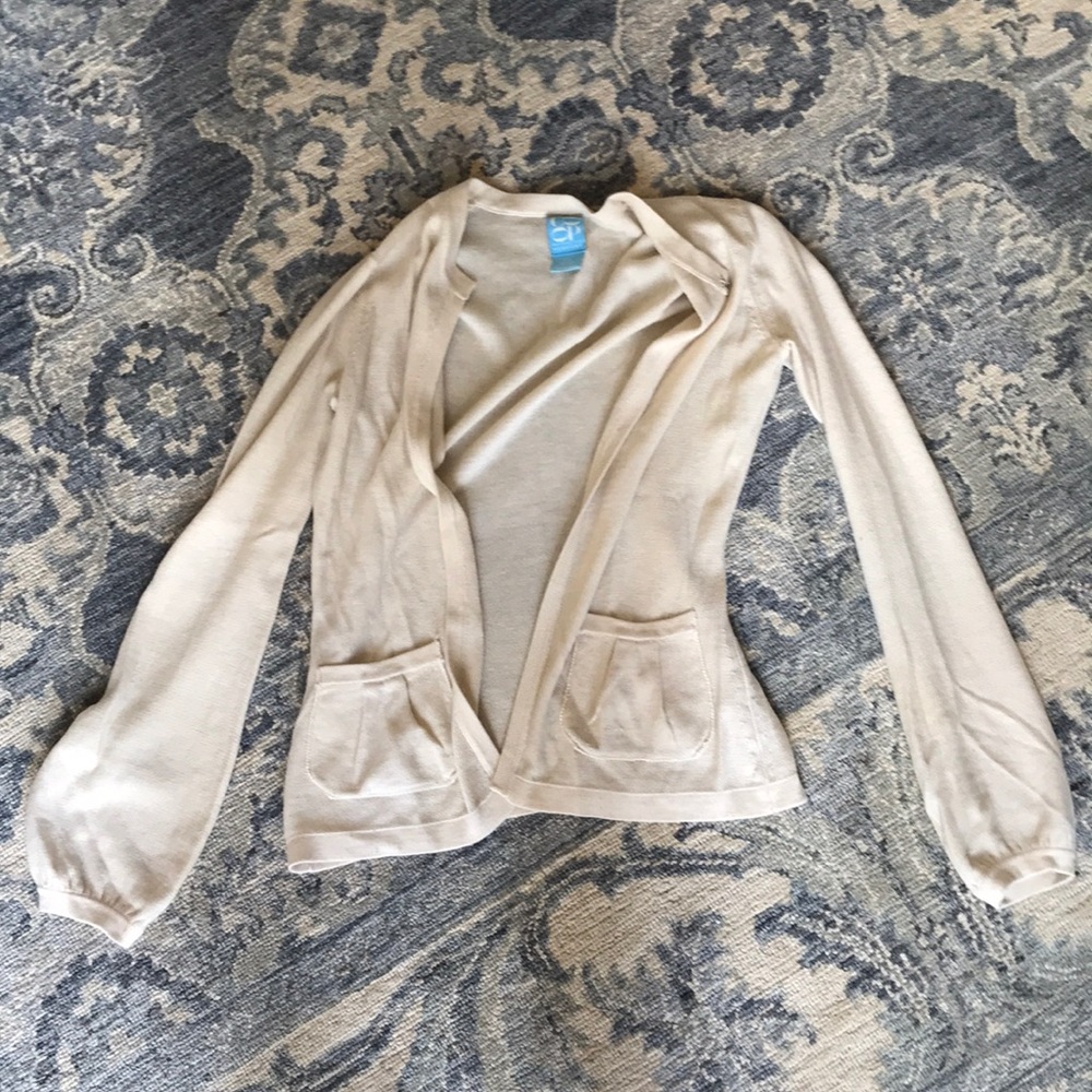 Barney’s coop white sweater xs